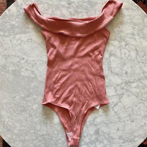 Reformation Bodysuit with ruffled neckline